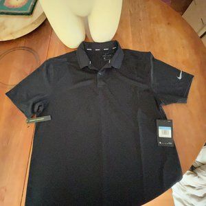 Black, Men’s Golf Shirt, Dry-fit, New with Tags,  Standard fit, Medium